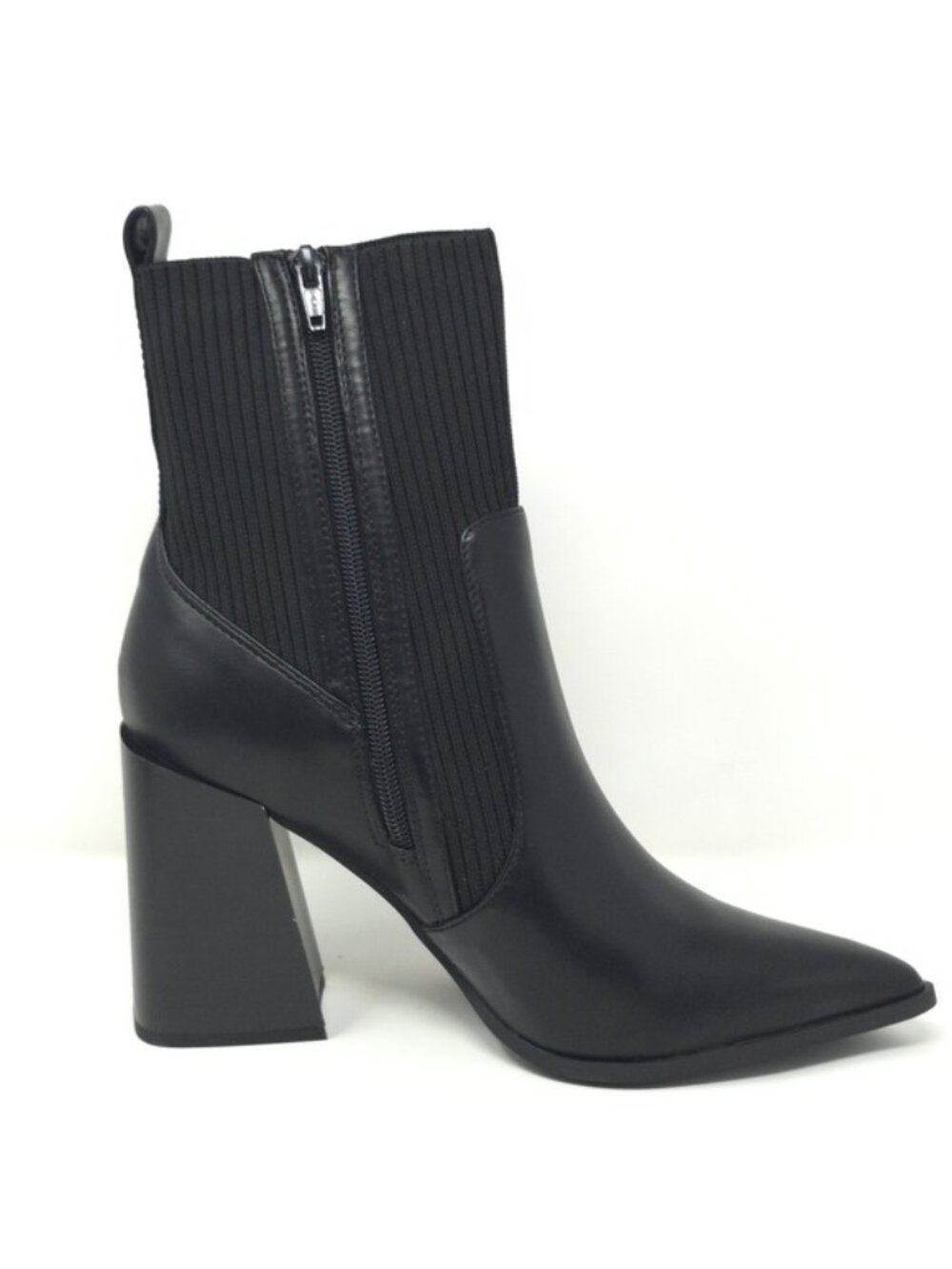 Wild Pair Trinityy Black Knit Pointed Toe Pull-On Booties 9.5M - Picture 5 of 13